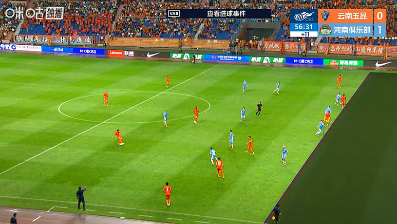纳萨里奥破门奥斯卡侯永永进球无效 河南半场客战玉昆1-0领先 纳萨里奥破门奥斯卡侯永永进球无效 河南半场客战玉昆1-0领先
