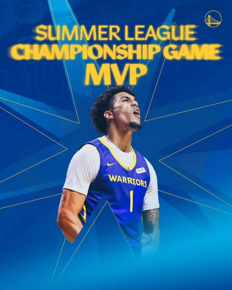 夏季联赛MVP：伦德伯格21+10，勇士94-90力克公牛夺冠