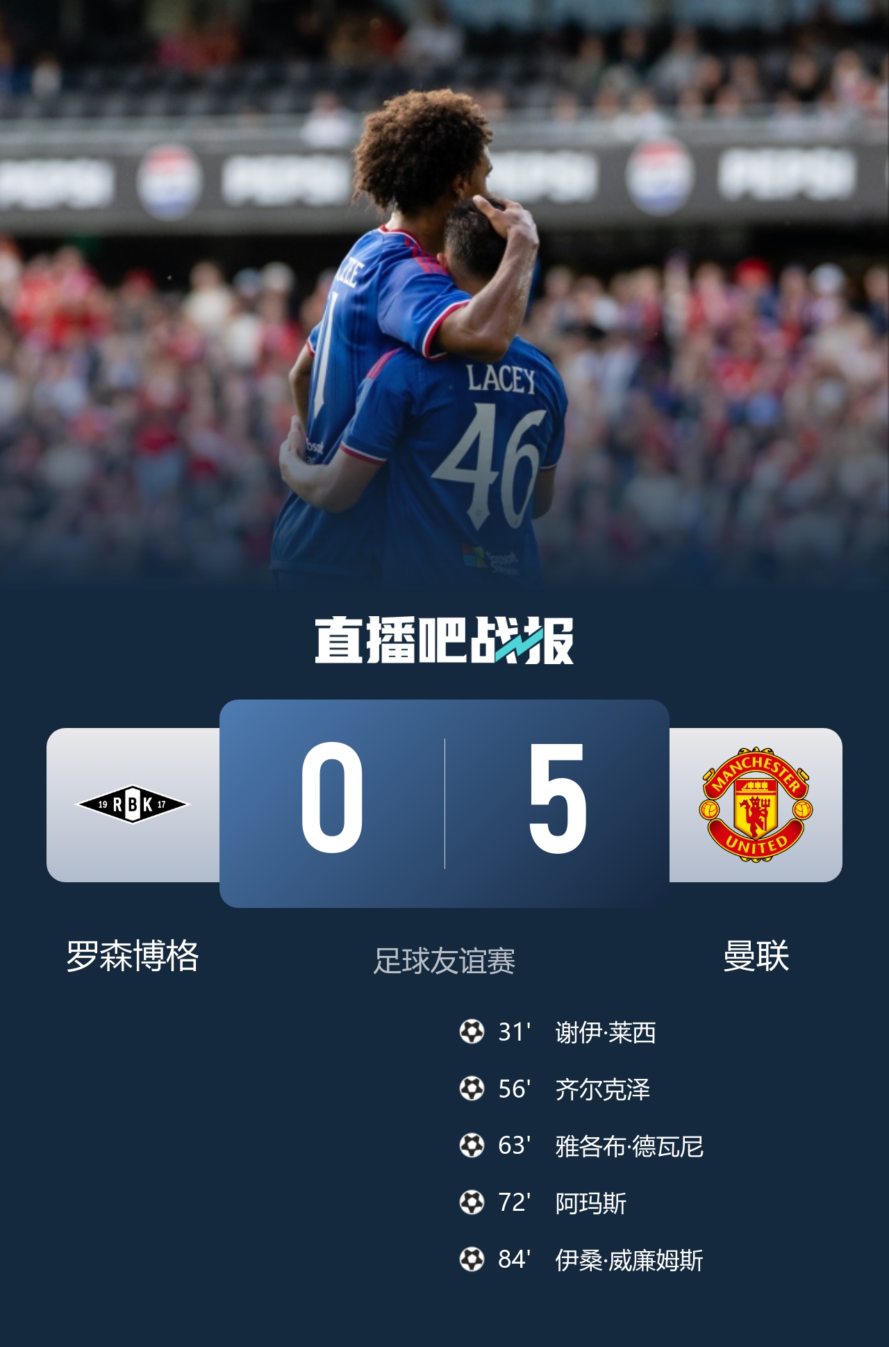 热身赛:曼联5-0罗森博格,齐尔克泽传射青年军多点开花 热身赛:曼联5-0罗森博格,齐尔克泽传射青年军多点开花