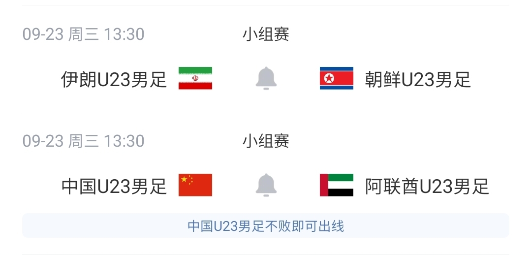 两场0-0！亚运男足B组：U23国足4分第2，末轮不败出线+输球或出局